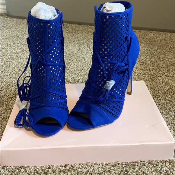 JustFab Shoes - JustFab Blue Ankle boots